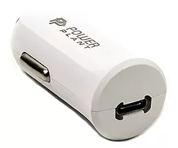 Автомобільний зарядний пристрій PowerPlant Type-C 27w USB-C home charger white