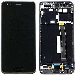 Дисплей Asus ZenFone 4 ZE554KL (Z01KD, Z01KDA, Z01KS) с тачскрином и рамкой, оригинал, Black