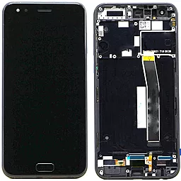 Дисплей Asus ZenFone 4 ZE554KL (Z01KD, Z01KDA, Z01KS) с тачскрином и рамкой, оригинал, Black - фото Дисплей Asus ZenFone 4 ZE554KL (Z01KD, Z01KDA, Z01KS) с тачскрином и рамкой, оригинал, Black