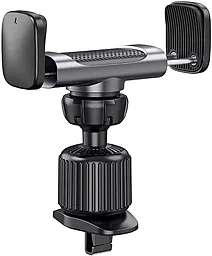 Держатель Hoco CA110 Pull Clip Air Outlet Car Holder Black/Gray - фото Держатель Hoco CA110 Pull Clip Air Outlet Car Holder Black/Gray