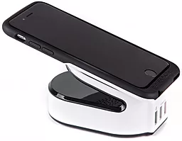 Бездротовий зарядний пристрій Nichosi 3 in 1 Wireless Charger White - мініатюра 3