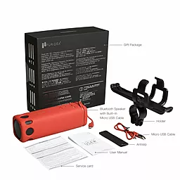 Колонки акустичні Puridea i2 Bluetooth Speaker Red - мініатюра 5