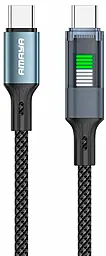 Кабель Amaya 111CC USB Type-C - Type-C 60w 3a 1.2м PD cable Black