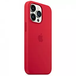 Чехол Apple Silicone Case Full with MagSafe and SplashScreen для Apple iPhone 13 Pro Red - миниатюра 2