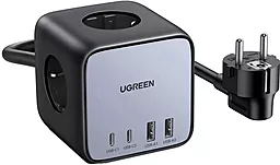 Сетевой фильтр (удлинитель) Ugreen CD268 3680w 3 розетки 65w 2xUSB-C/2xUSB-А портa с выключателем серый (60113) - фото Сетевой фильтр (удлинитель) Ugreen CD268 3680w 3 розетки 65w 2xUSB-C/2xUSB-А портa с выключателем серый (60113)