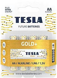 Батарейки Tesla AA / LR6 Gold+ 4шт 1.5 V