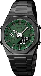 Наручний годинник SKMEI 1816BKGNBK Black Green-Black - фото Наручний годинник SKMEI 1816BKGNBK Black Green-Black