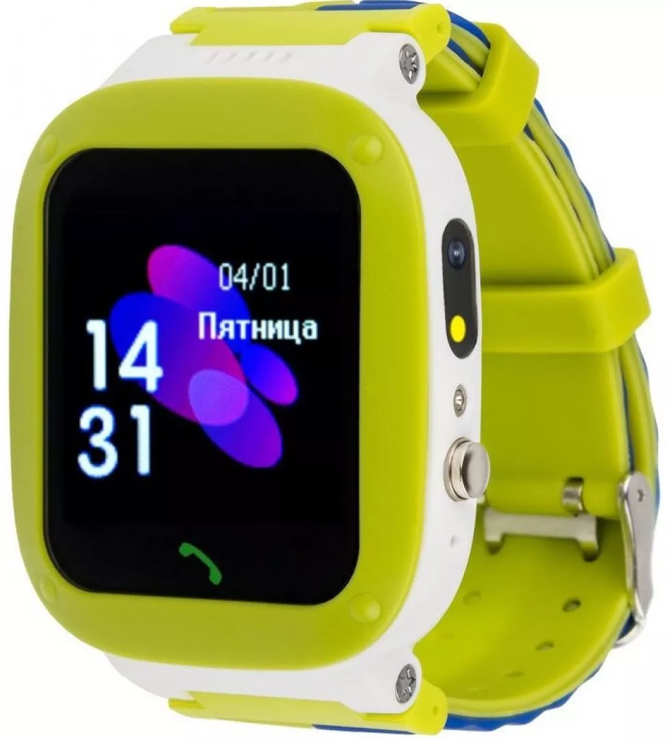 Смарт-годинник AmiGo GO004 Splashproof Camera Green (856042) - фото 1