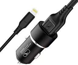 Автомобильное зарядное устройство SkyDolphin SZ02L 2.4a 2xUSB-A ports home charger + Lightning cable black (AZP-000071) - фото Автомобильное зарядное устройство SkyDolphin SZ02L 2.4a 2xUSB-A ports home charger + Lightning cable black (AZP-000071)