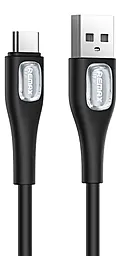 Кабель Remax RC-C096 Crystal Series USB-A - Type-C 12w 2.4a 1м cable Black - фото Кабель Remax RC-C096 Crystal Series USB-A - Type-C 12w 2.4a 1м cable Black