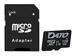 Карта пам'яті Dato microSDXC 128GB Class 10 UHS-I U3 + SD-адаптер (DTTF128GUIC10)