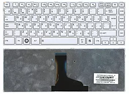 Клавіатура для ноутбуку Toshiba Satellite C800 L800 L805 L830 L835 M800 M805 біла