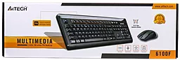 Комплект (клавіатура+мишка) A4Tech 6100F (GK-8A+G9-500F) Black - мініатюра 3