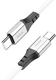 Кабель Hoco X86 Spear USB Type-C - Type-C 60w 3a 1м PD cable White - мініатюра 2 Кабель Hoco X86 Spear USB Type-C - Type-C 60w 3a 1м PD cable White - мініатюра 2