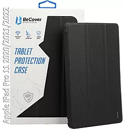 Чехол для планшета BeCover Tri Fold Hard для Apple iPad Pro 11 2020/2021/2022 Black (709666) - фото Чехол для планшета BeCover Tri Fold Hard для Apple iPad Pro 11 2020/2021/2022 Black (709666)
