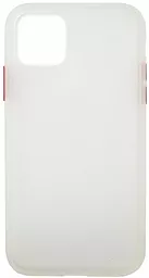 Чехол 1TOUCH Gingle Matte Apple iPhone 11 Pro White/Red