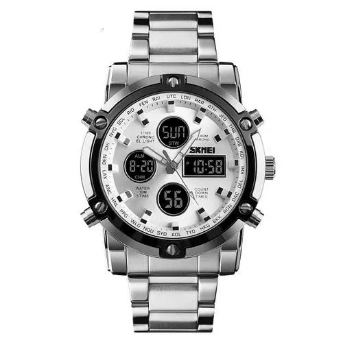 Часы наручные SKMEI 1389SI  Silver-Silver - фото 1