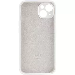 Чехол Silicone Case Full Camera для Apple iPhone 15 White - миниатюра 2