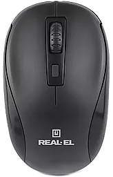 Комплект (клавіатура+мишка) REAL-EL Standard 550 Kit Wireless USB черный (EL123100024) - мініатюра 2