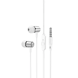 Навушники Hoco M108 Spring Silver - фото Навушники Hoco M108 Spring Silver