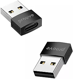 Адаптер-перехідник Proove Extension M-F USB-A -> USB Type-C Black - мініатюра 4