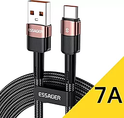Кабель Essager Star USB-A - Type-C 100w 7a 2м cable brown (EXCT-XCA12) - фото Кабель Essager Star USB-A - Type-C 100w 7a 2м cable brown (EXCT-XCA12)