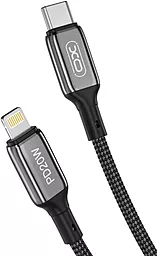 USB PD Кабель XO NB-Q180A 20W 2.4A USB Type-C - Lightning Cable Black