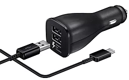 Автомобільний зарядний пристрій з швидкою зарядкою Samsung Fast Car Charger 2 USB Type-C Black