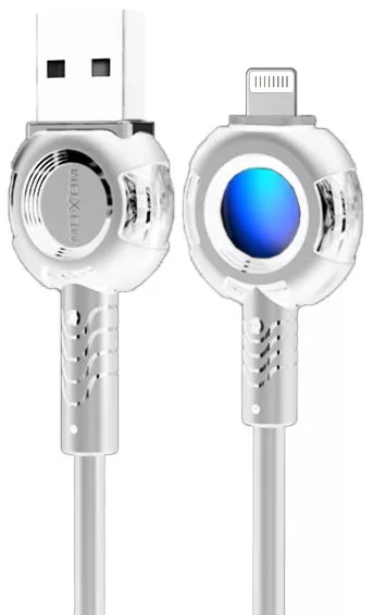 Кабель MOXOM MX-CB72 USB-A - Lightning 12w 2.4a 1м cable White - фото 1