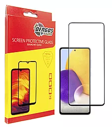 Защитное стекло Dengos Full Glue для Samsung Galaxy A72 Black (TGFG-168)
