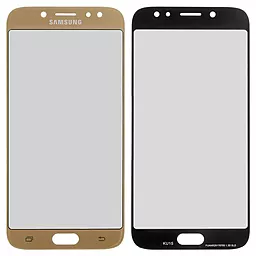 Корпусне скло дисплея Samsung Galaxy J7 J730F 2017 (з OCA плівкою) (original) Gold