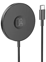 Бездротовий (індукційний) зарядний пристрій Borofone BQ18 Energy 3-in-1 magnetic wireless fast charger Black (BQ18B) - мініатюра 2