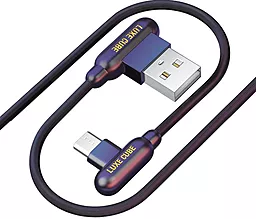 Кабель Luxe Cube Game USB-A - micro USB 12w 2.4a 1м cable Black