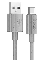 Кабель Hoco X107 USB-A - Type-C 15w 3a 1м cable Gray - фото Кабель Hoco X107 USB-A - Type-C 15w 3a 1м cable Gray