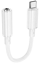 Аудио-переходник Borofone BV22 M-F USB Type-C -> AUX 3.5 mm black - фото Аудио-переходник Borofone BV22 M-F USB Type-C -> AUX 3.5 mm black