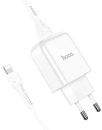 Сетевое зарядное устройство Hoco N2 2.1a home charger + Lightning cable white - миниатюра 2 Сетевое зарядное устройство Hoco N2 2.1a home charger + Lightning cable white - миниатюра 2