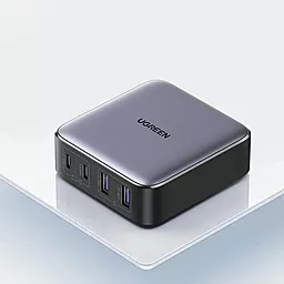 Сетевое зарядное устройство Ugreen CD327 65w 2xUSB-C/2xUSB-A ports fast charger grey (90747) - миниатюра 3 Сетевое зарядное устройство Ugreen CD327 65w 2xUSB-C/2xUSB-A ports fast charger grey (90747) - миниатюра 3