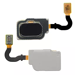 Шлейф Samsung Galaxy A8 A530 / Galaxy A8 Plus 2018 A730F DS со сканером отпечатка пальца (Touch ID) Original Black