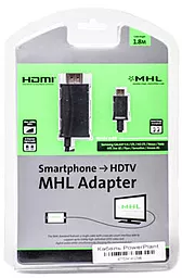 Видеокабель PowerPlant micro USB - HDMI 1.8m (KD00AS1239) - миниатюра 2