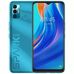 Смартфон Tecno Spark 7 KF6n NFC 4/128GB Morpheus Blue (4895180766442) - фото Смартфон Tecno Spark 7 KF6n NFC 4/128GB Morpheus Blue (4895180766442)