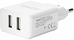 Сетевое зарядное устройство TOTO TZV-45 Travel charger White