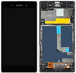Дисплей Sony Xperia Z1 (C6902, C6903, C6906, C6943, L39h, SO-01F, SOL23) с тачскрином и рамкой, Black - фото Дисплей Sony Xperia Z1 (C6902, C6903, C6906, C6943, L39h, SO-01F, SOL23) с тачскрином и рамкой, Black