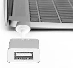 OTG-переходник Moshi USB-C to USB Adapter Silver (99MO084200) - миниатюра 3
