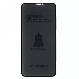 Захисне скло ESD PRIVACY GLASS для Apple iPhone XR, iPhone 11 Black (без упаковки)