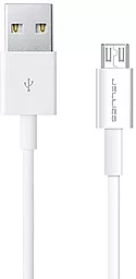 Кабель USB Jellico QS-07 micro USB Cable White