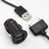 Автомобильное зарядное устройство Griffin GC23089 PowerJolt Dual Universal Micro (1A x 2 USB) - миниатюра 2