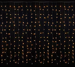 Гірлянда DeLux Curtain С 320LED 3х3 м, 220V Warm White (90017997) - фото Гірлянда DeLux Curtain С 320LED 3х3 м, 220V Warm White (90017997)