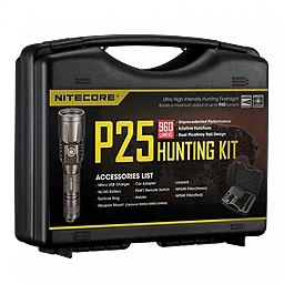 Ліхтарик Nitecore P25 набор для ночной охоты (6-1142)