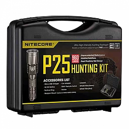 Фонарик Nitecore P25 набор для ночной охоты (6-1142) - фото Фонарик Nitecore P25 набор для ночной охоты (6-1142)
