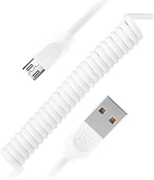 USB Кабель Remax Radiance-PRO 0.4M micro USB Cable White (RC-117m)